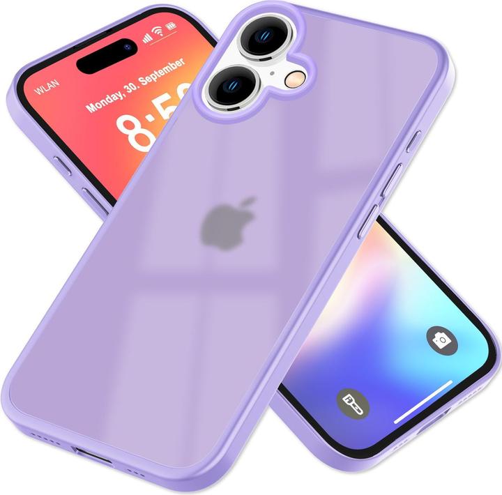Actual product image Nalia Matte hybrid cover semi-transparent (Apple iPhone 16)