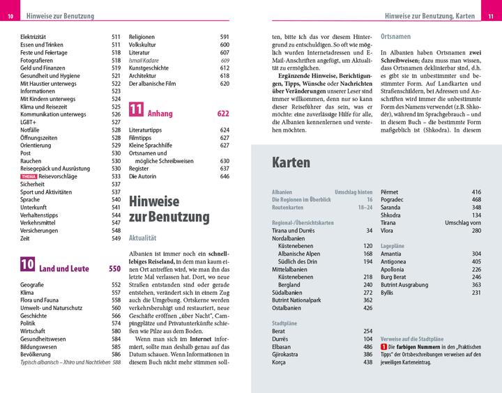 Actual product image Reiseführer Albanien (German, Meike Gutzweiler, 2022)