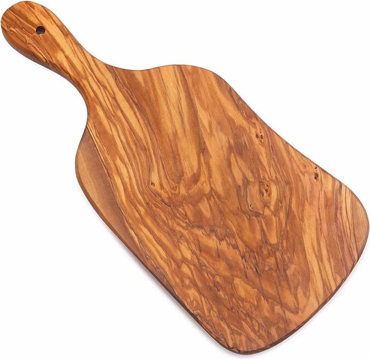 Actual product image Natura Punto Wooden board, cutting board irregular shape with handle, ca 39x18x2cm