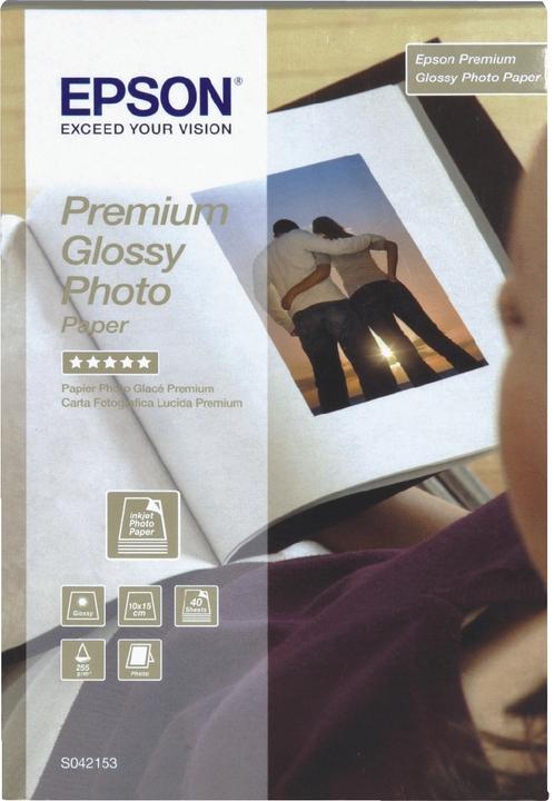 Produktbild Epson Premium glänzend Foto Papier (255 g/m², 10 x 15 cm, 40 x)