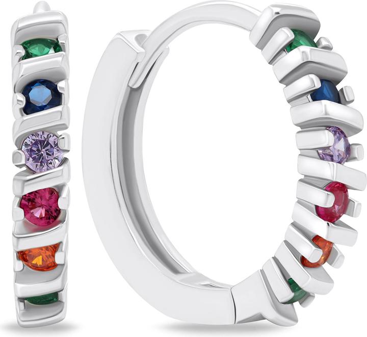 Immagine prodotto Brilio Argento - Orecchini in argento con zirconi colorati EA678WRBW