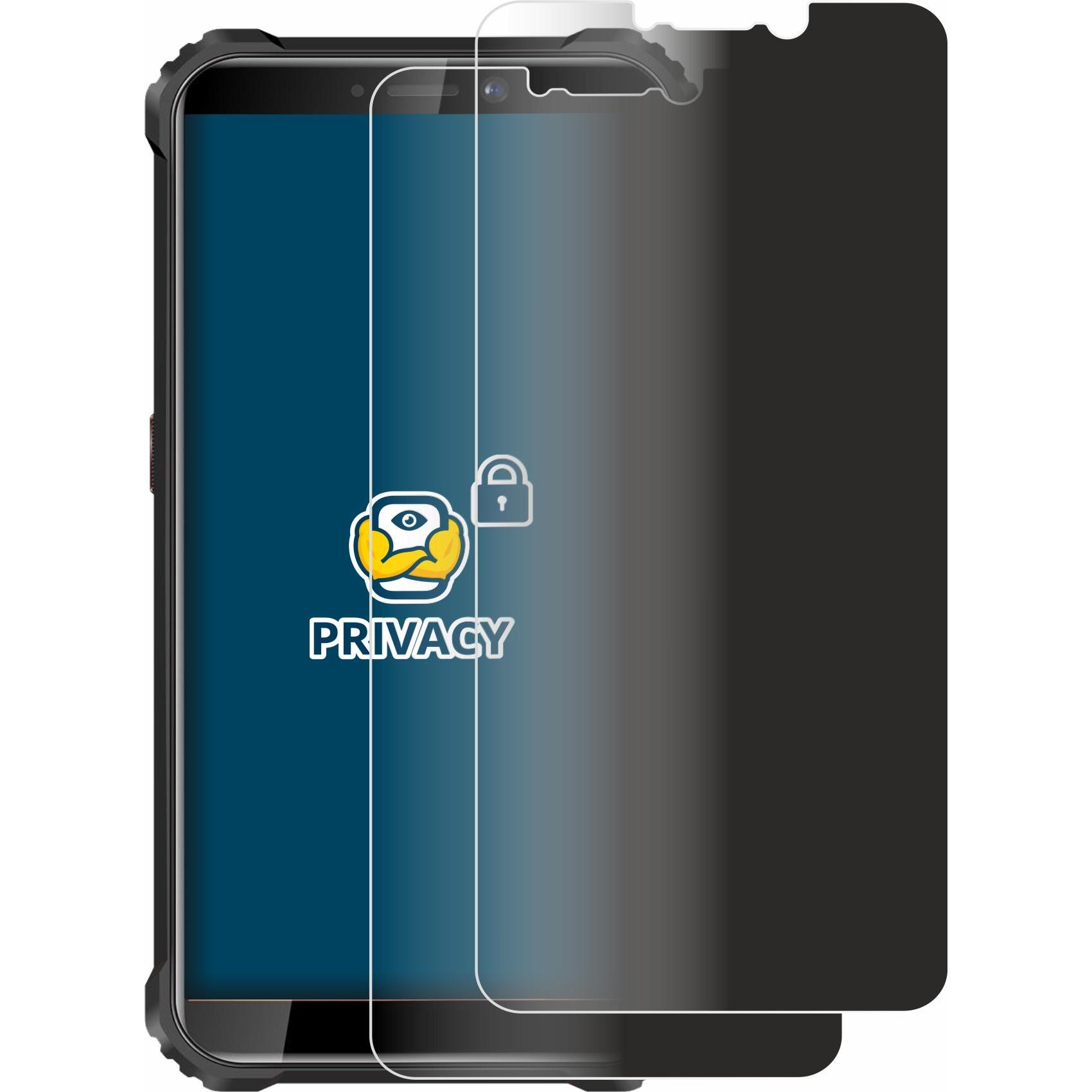 Thumbnail - BROTECT Sichtschutzfolie Anti-Spy Privacy Folie Blaulicht-Schutz (2 Stück, Oukitel WP5), Smartphone Schutzfolie, Blau