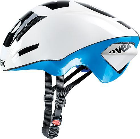 Produktbild Uvex EDAero Rennrad Fahrrad Helm weiss/blau 2015: Grösse: 53-57cm (53 - 57 cm)