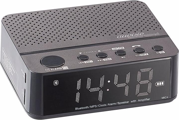 Actual product image Auvisio 2 times: 4in1 alarm clock with Bluetooth