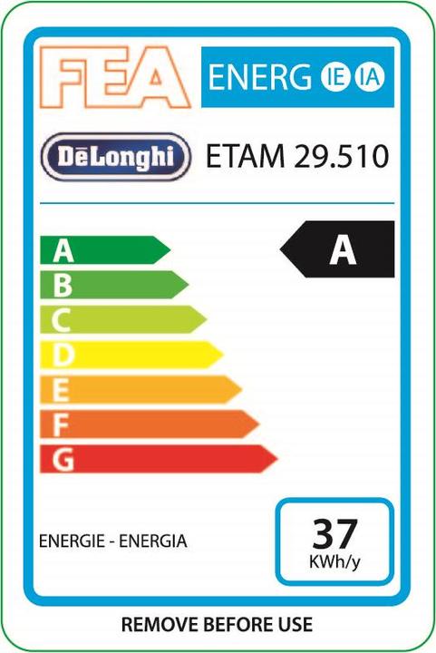 Etichetta energetica De'Longhi Autentica