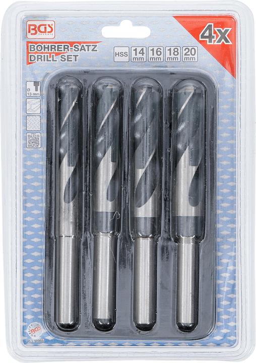 Produktbild BGS HSS-Bohrer-Satz (14 mm, 16 mm, 18 mm, 20 mm)