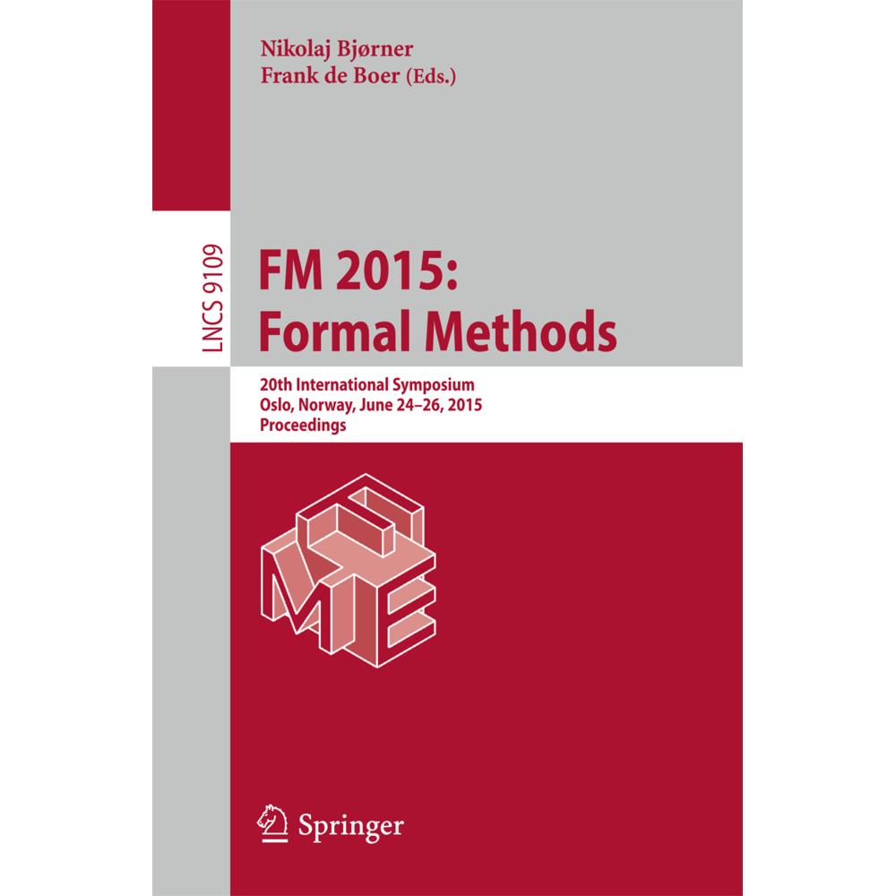 FM 2015: Formal Methods, Fachbücher von Frank de Boer, Nikolaj Bjørner