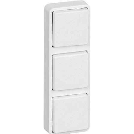 LK Minitryk 3 modul 25x75, hvid, Automatisierung