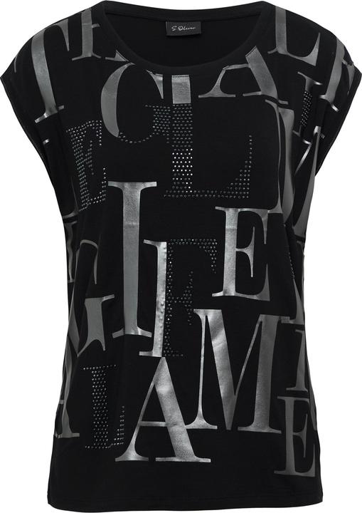 Actual product image S.Oliver T-Shirt T-Shirt mit glänzendem Folienprint (34)