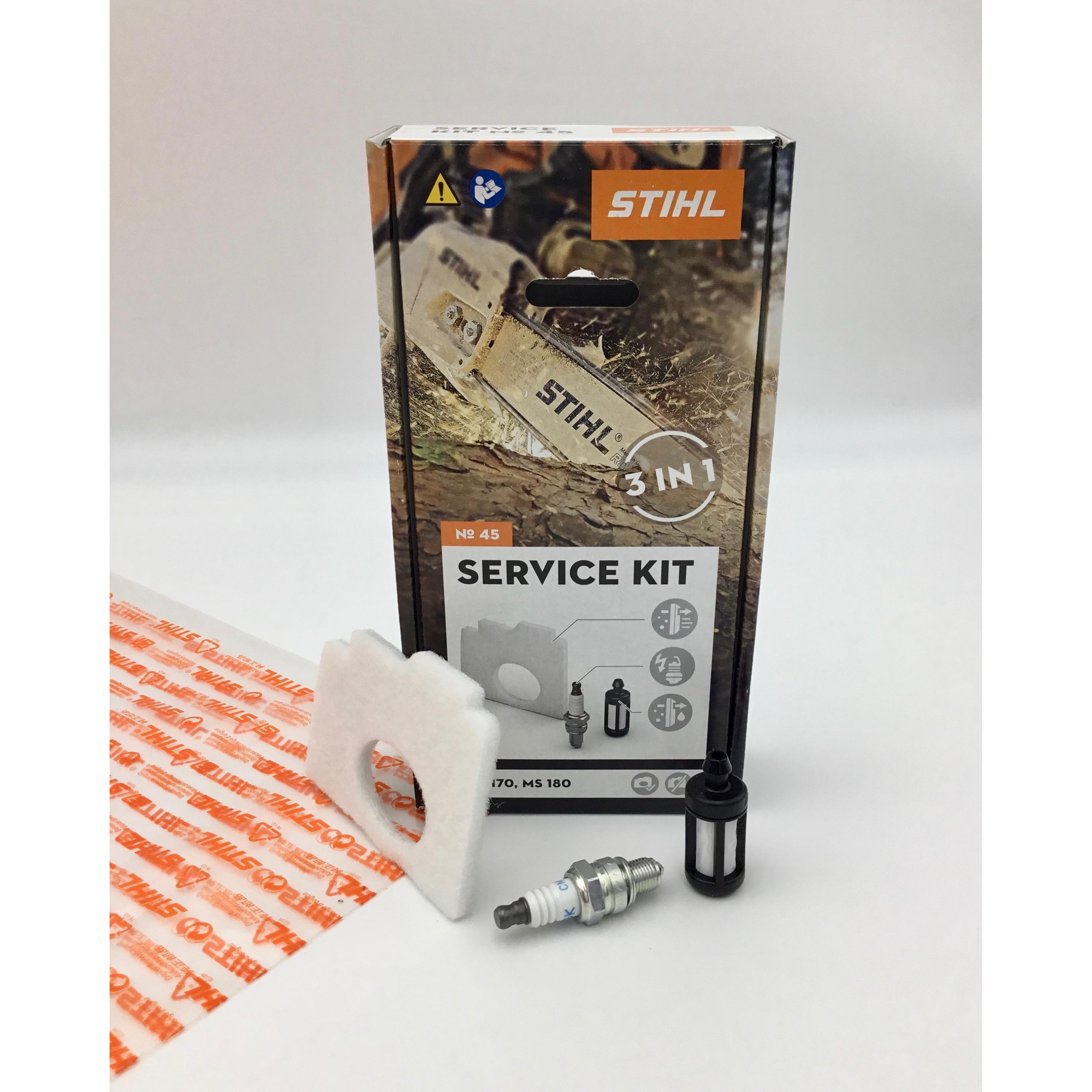 Stihl, Zubehör Maschine, Service Kit 45 MS 170, MS 180 11300074103 Filter, Zündkerze 11300074103