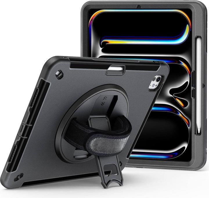 Actual product image JT Berlin Rugged Kickstand & Handstrap Case| Apple iPad Pro 13 2024| black| bulk| (30016) (Apple iPad Pro 13 2024, Apple iPad Pro 13 2025)