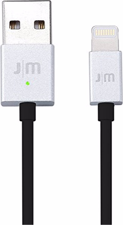 Produktbild Just Mobile Flat Lightning Kabel LED Anzeige Silber (1 m)