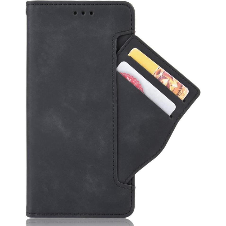 Thumbnail - Cover-Discount iPhone 15 Pro Max - Etui mit vielen Kartenfächer schwarz (Apple iPhone 15 Pro Max), Smartphone Hülle, Sch...