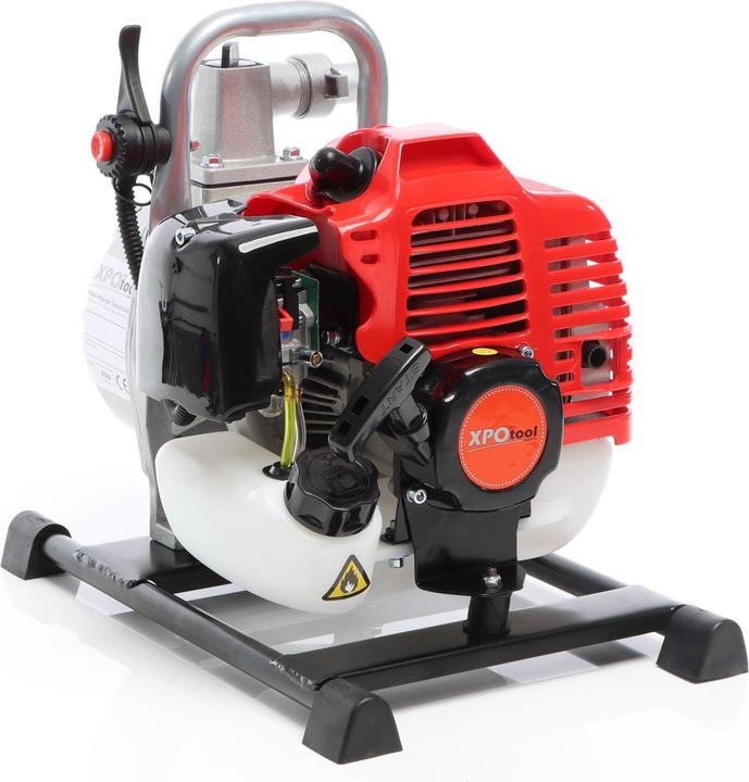 Produktbild XPOtool Benzin Wasserpumpe 1,47kW 38mm 15000l/h 35m Gartenpumpe 2-Takt-Motor (Gartenpumpe)
