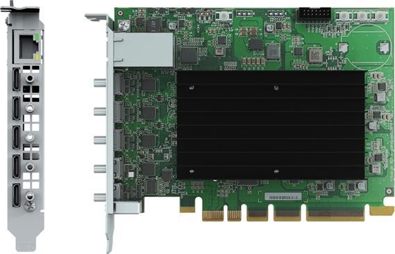 Immagine prodotto Matrox Scheda PCIe standalone QuadHead2Go Q155 4K 1 ingresso HDMI, 4 uscite HDMI e 1 RJ45