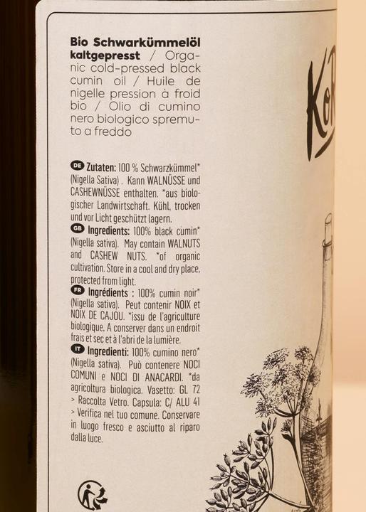 Actual product image KoRo Black cumin oil (1000 ml)