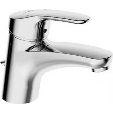 Hansa, Badarmatur, Hansamix Waschtischarmatur, mit Ablaufgarnitur, mit Wasserbremse, Ausladung: 141 mm, 01092283