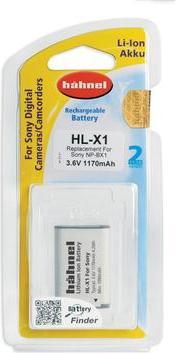Actual product image Hähnel HL-X1, 2 camera battery replaces original battery NP-BX1 3.6 V 1170 mAh (Camera battery)