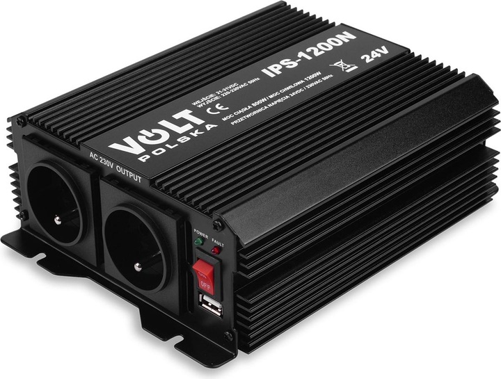 Actual product image No Name INVERTER VOLT POLSKA IPS-1200 24V 230V 800/1200W