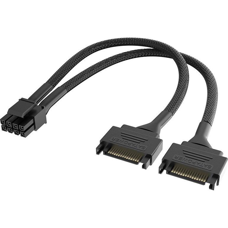 Akasa - Cavo Adattatore Di Alimentazione Per Cpu Da Sata A 8 Pin (15 Cm), Cavo Interno (Pc)