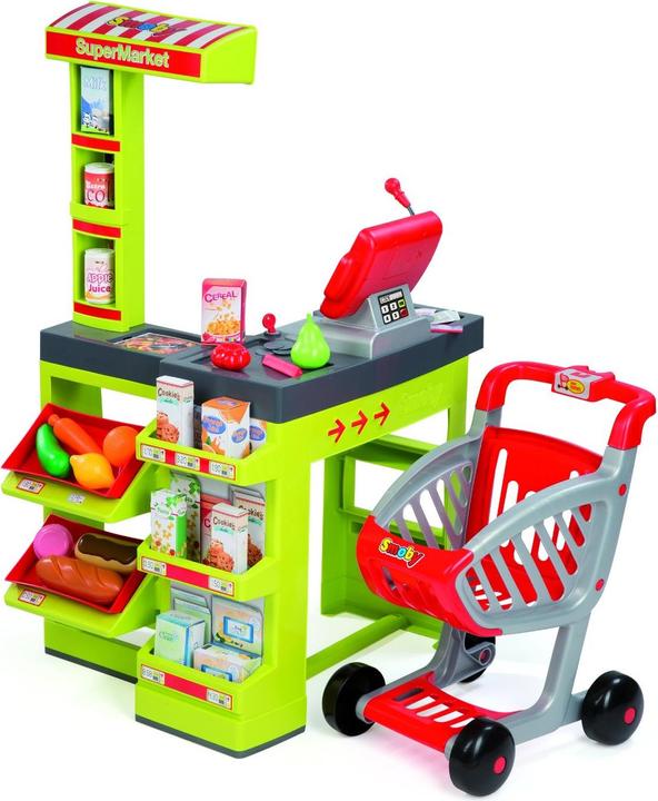 Produktbild Smoby Kaufladen mit Einkaufswagen grün