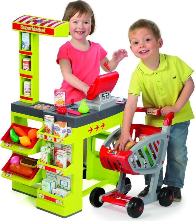 Produktbild Smoby Kaufladen mit Einkaufswagen grün
