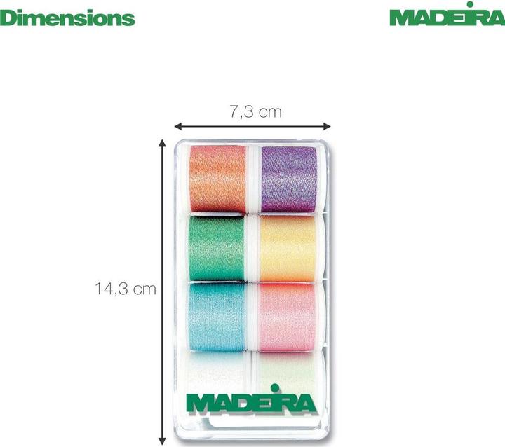 Actual product image Madeira Sewing and embroidery thread Metallic Opal (200 m)