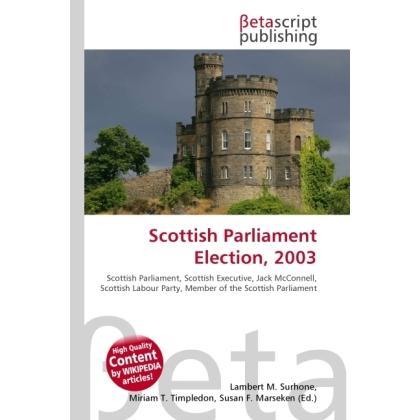 Scottish Parliament Election, 2003, Fachbücher