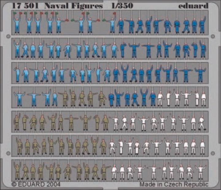 Actual product image Eduard Marine figures painted photo etching set