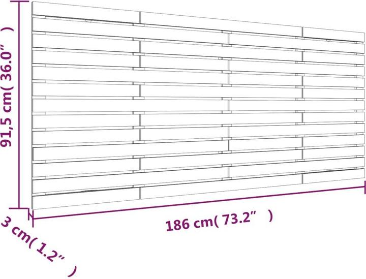 Produktbild vidaXL Oksiutka (186 x 3 x 91.5 cm)