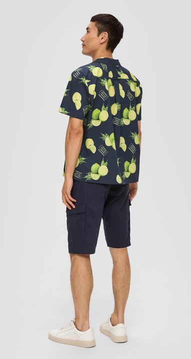 Produktbild S.Oliver Hemd Kurzarmhemd aus Viskosemix mit All-over-Print (L)