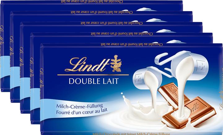 Image du produit Lindt Tablette de chocolat Double Lait Multipack (500 g)