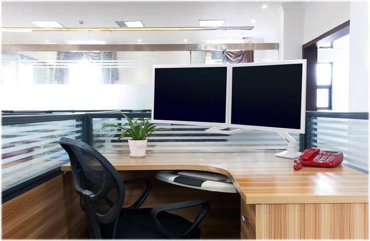 Produktbild Ergotron 45-521-216 / HX Dual Arm, Under Mount C- (Tisch, 32.01", 15.80 kg)