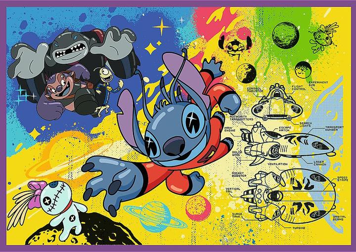 Actual product image Trefl Puzzle 4 x 250 - Disney Lilo&Stitch (250 pieces)