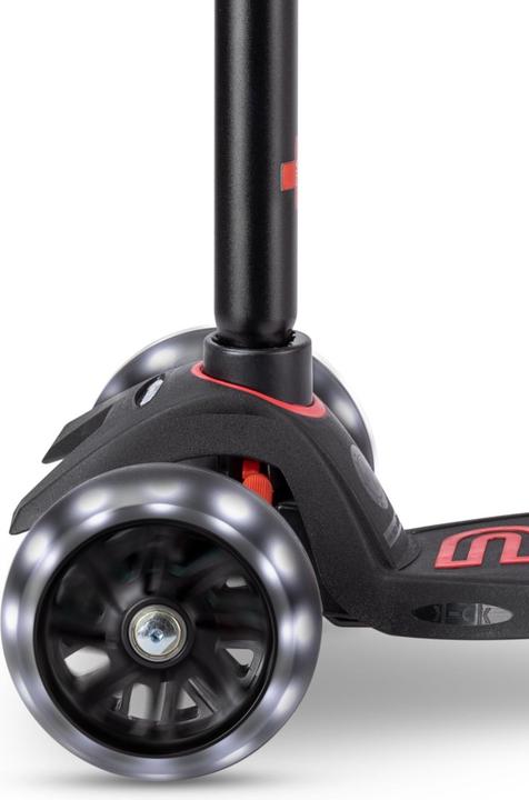 Produktbild Micro Kinderkickboard Maxi Deluxe Pro LED (black red)