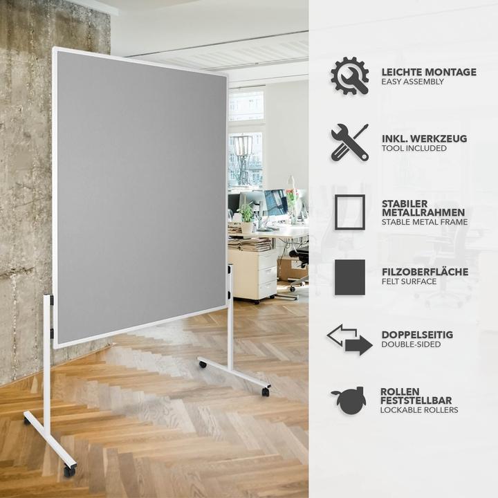 Produktbild Office Marshal Filz-Moderationstafeln (120 x 150 cm)