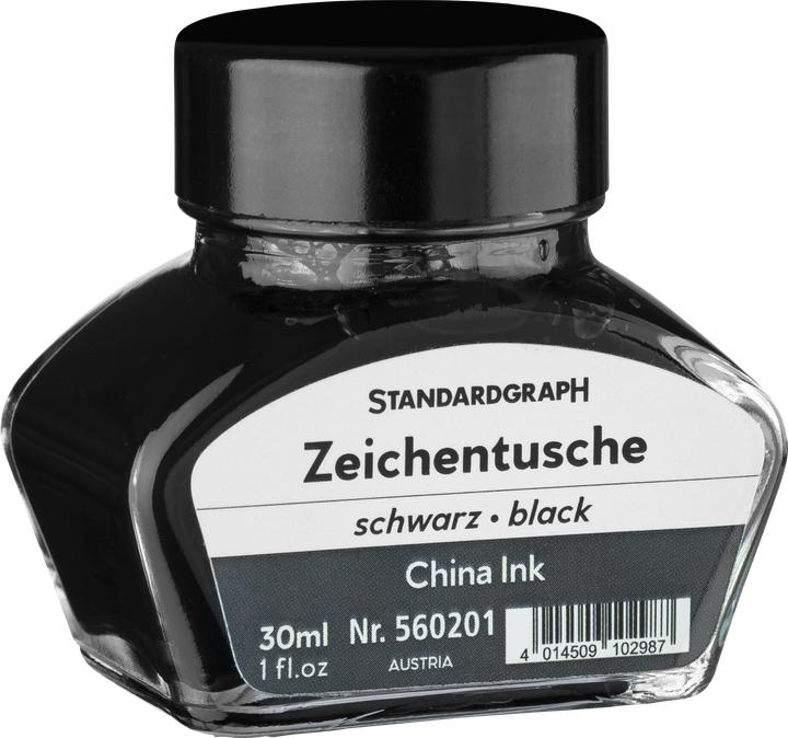 Actual product image Standardgraph China ink in 30 ml bottle, black (Black, 1 pcs.)