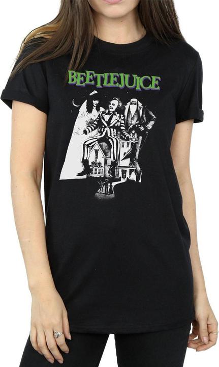Produktbild Beetlejuice Mono Poster Baumwolle Boyfriend TShirt (3XL)