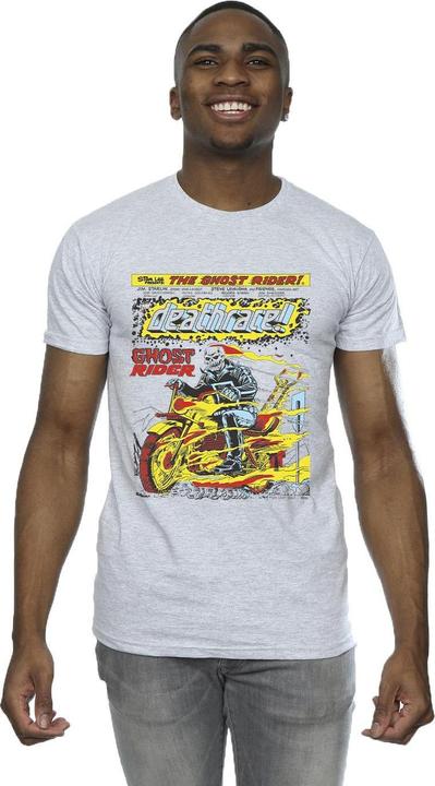 Actual product image Mens Ghost Rider Chest Deathrace T-Shirt (L)