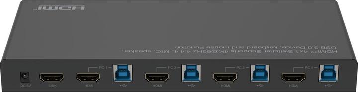 Produktbild MicroConnect 4K@60Hz HDMI KVM switch, 4x1