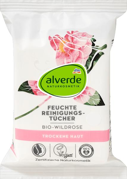 Produktbild dm alverde Reinigungstücher Bio-Wildrose (Reinigungstücher Gesicht)