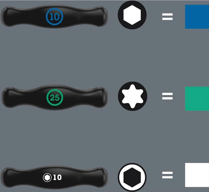 Actual product image Wera 454 Hex-Plus HF 4 x 100 mm