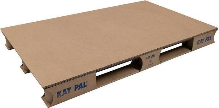Produktbild Transpak Wellpapp-Palette Masse 1200x800mm 2 Einfahröffnung wellpappe braun (6 Stück)