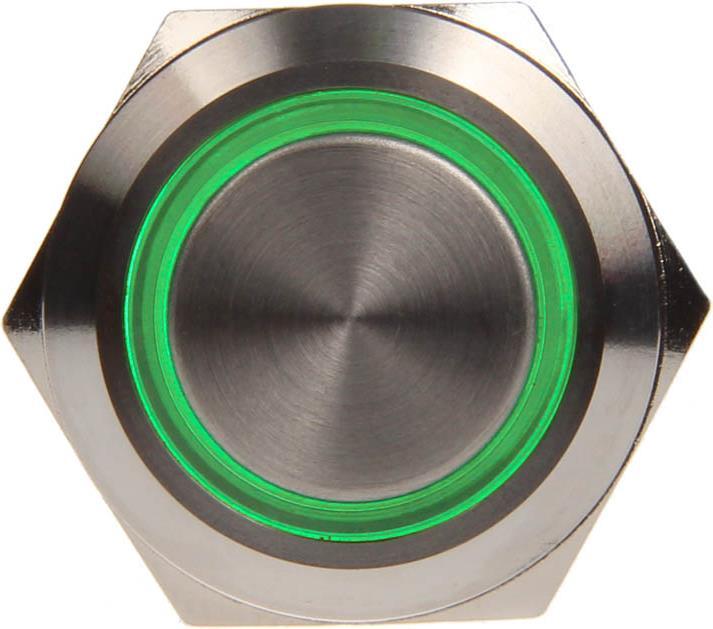 Produktbild DimasTech Vandalismustaster 19mm - Silverline
