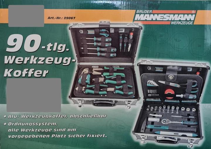 Produktbild Mannesmann Werkzeugkoffer (90 Teile)