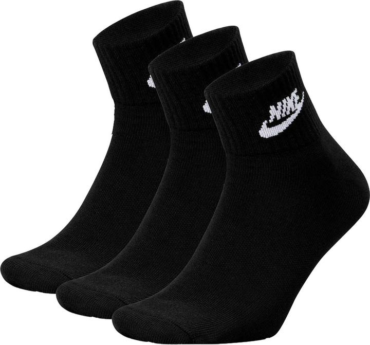 Actual product image Nike Everyday Essential Ankle,Black - S (pack of 3, 34 - 38)