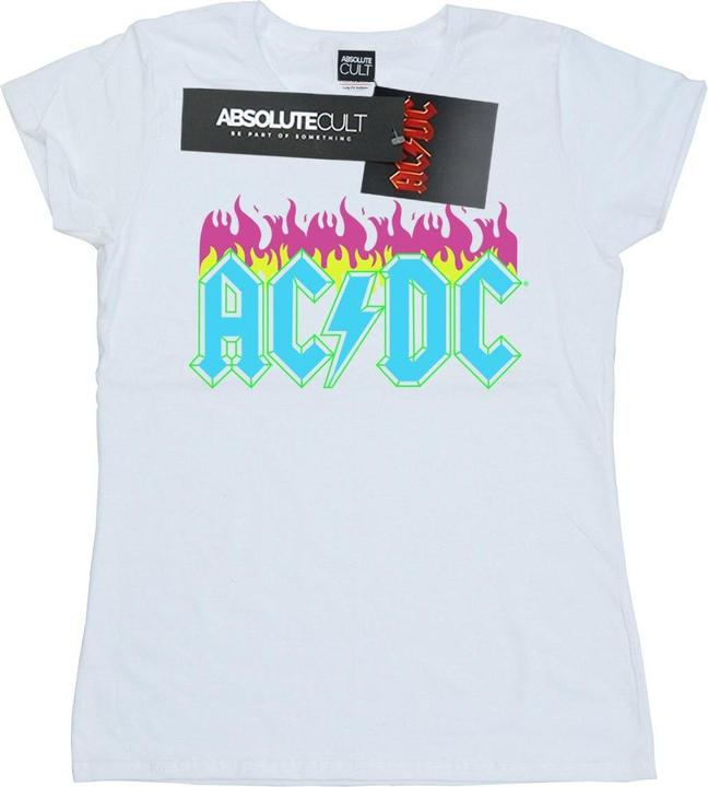 Produktbild AC/DC Neon Flammen Baumwolle TShirt (M)