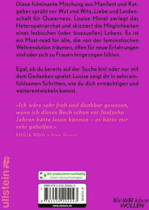 Produktbild Lesbisch werden in zehn Schritten (Deutsch, Louise Morel, 2025)