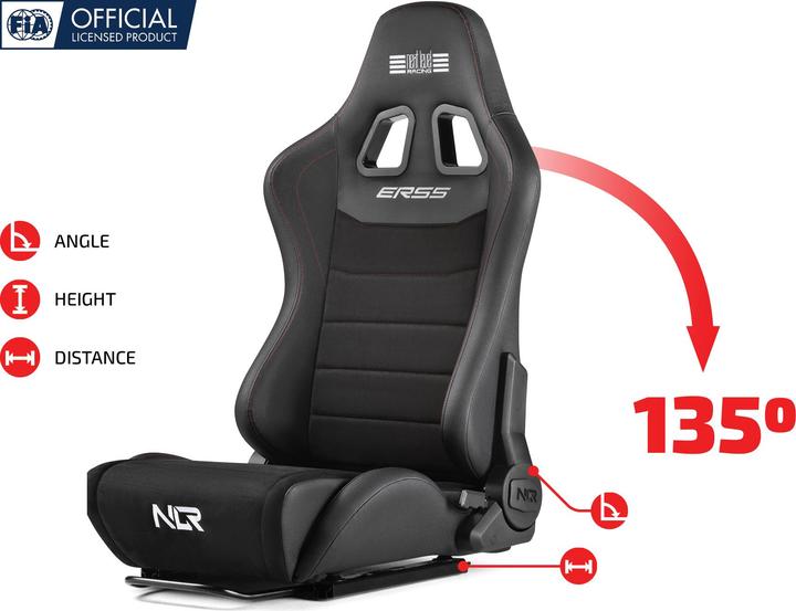 Actual product image Next Level Racing ERS5 Elite Reclining Seat - Leather & Suede Edition