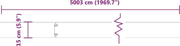 Produktbild vidaXL Rasenkante (103 cm)